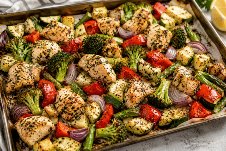 Healthy Sheet Pan Chicken and Vegetables 6 Healthy Sheet Pan Chicken and Vegetables recipe