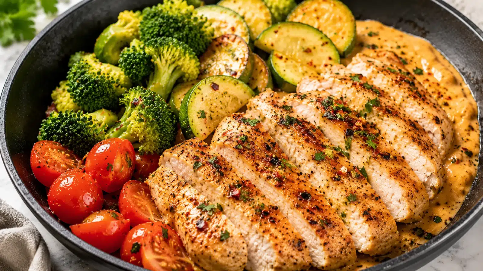 20-Minute Keto Dinner 5 20-Minute Keto Dinner preparation and serving view