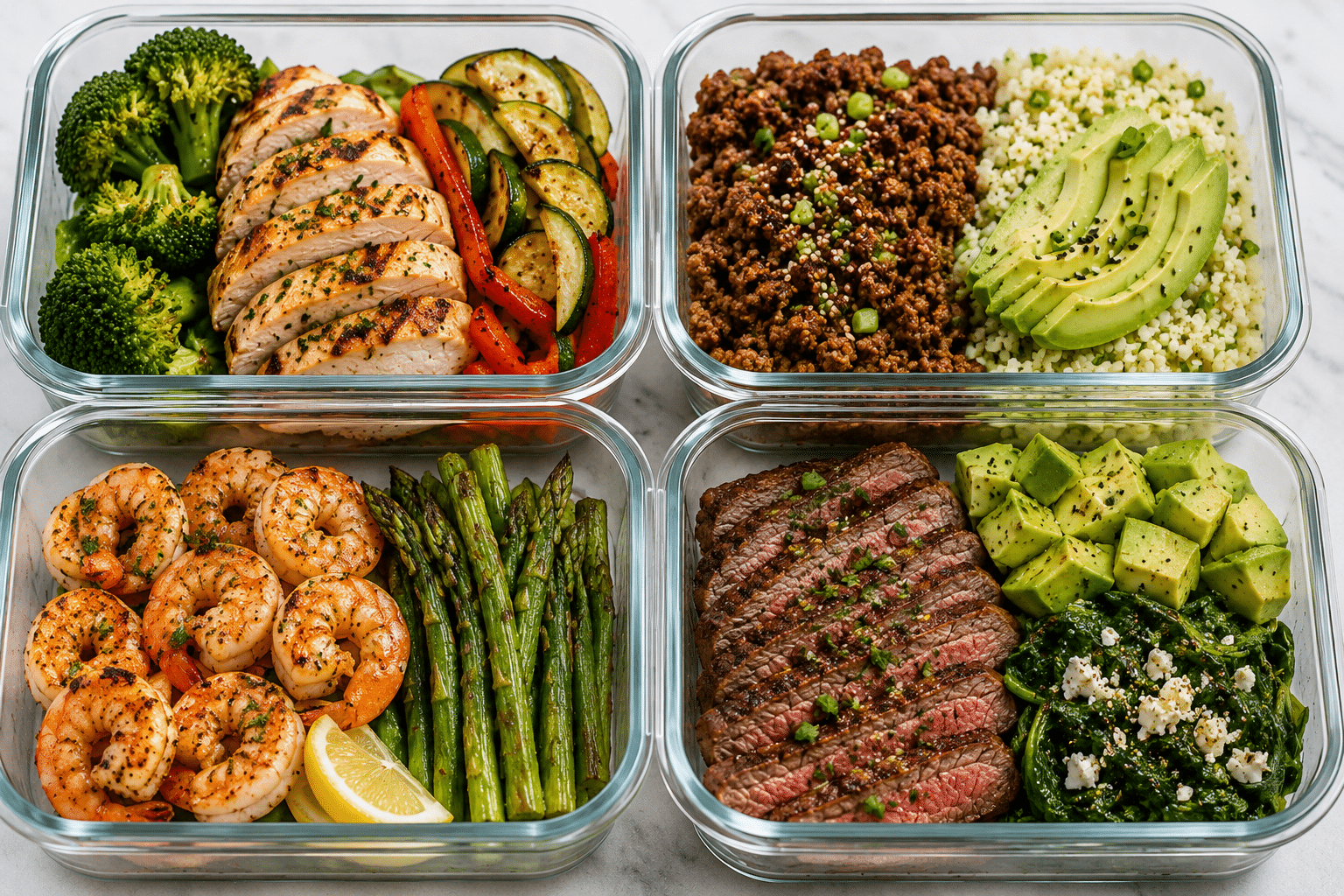 Keto Meal Prep 5 Keto Meal Prep preparation and serving view