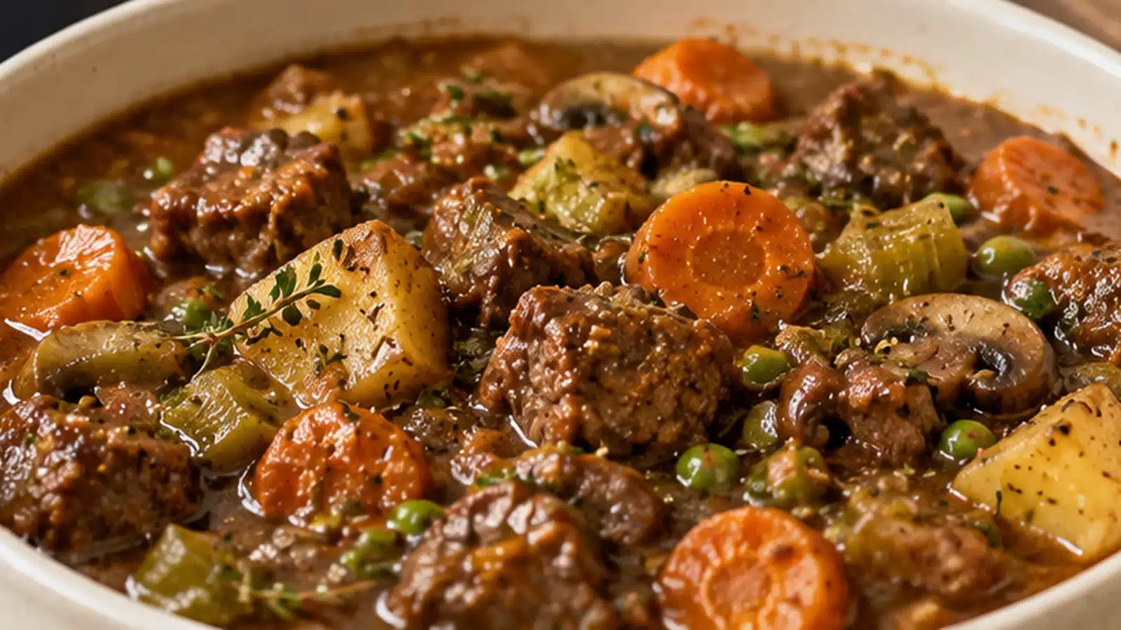 Healthy Beef Stew 5 Healthy Beef Stew preparation and serving view