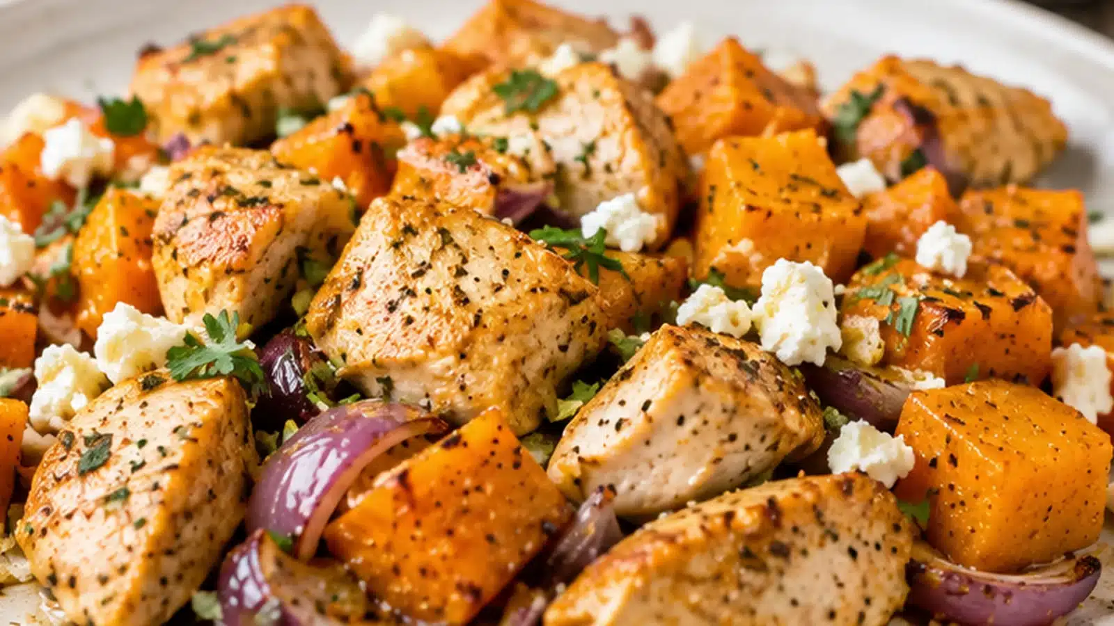 Healthy Chicken and Butternut Squash 5 Healthy Chicken and Butternut Squash preparation and serving view