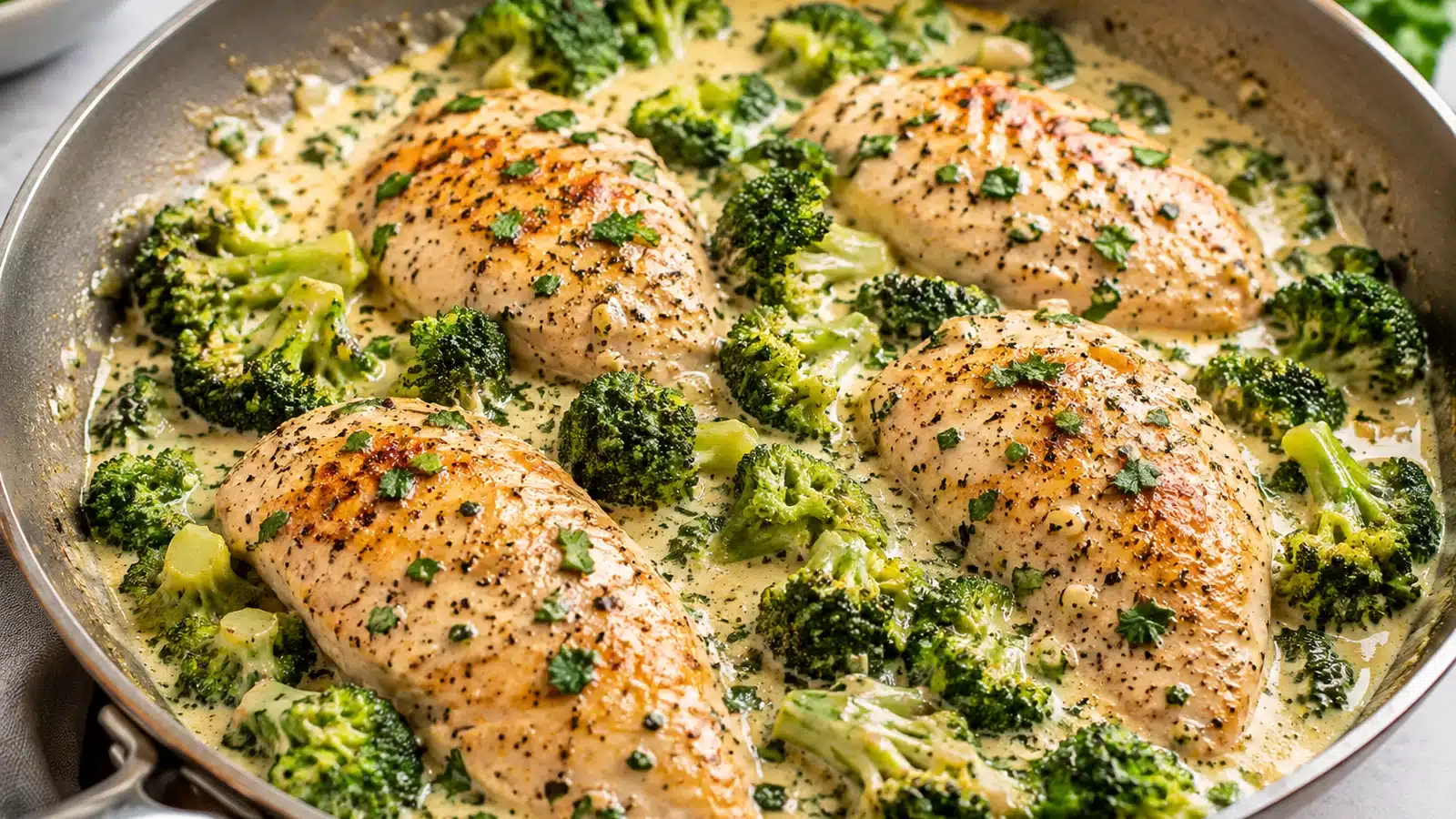 30-Minute Healthy Chicken Dinner preparation and serving view