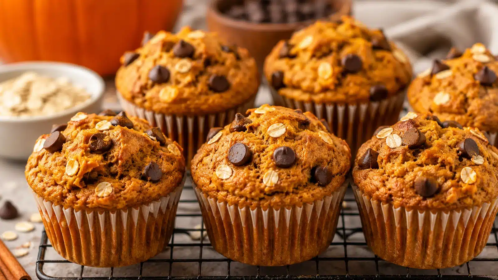 High Protein Pumpkin Muffins