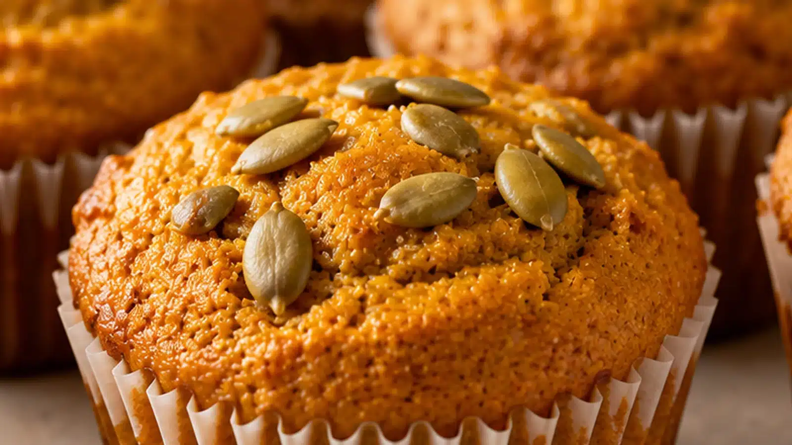 Keto Pumpkin Muffins 5 Keto Pumpkin Muffins preparation and serving view
